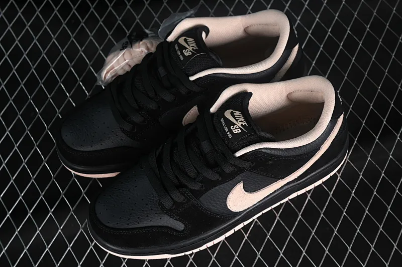 All categories Nk SB Dunk series Nk SB Dunk Low low-top sneakers K version Nk SB Dunk Low black and pink color SB dunk series low-top casual sports skateboard shoes BQ6817-003